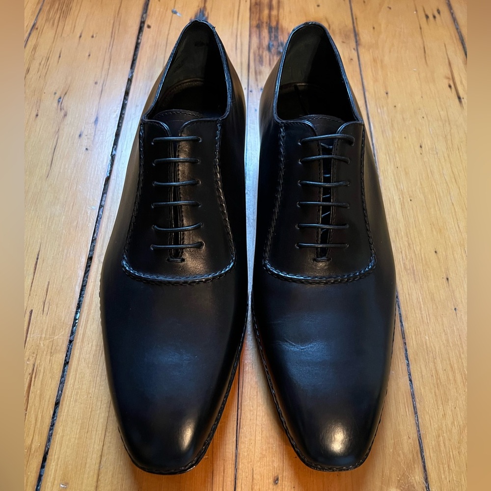 Giorgio Armani black leather oxfords “New” - Picture 3 of 7